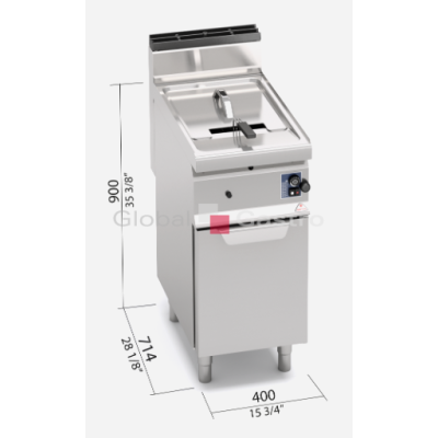 Plynová fritéza Bertos GL10M | Bertos 117097201